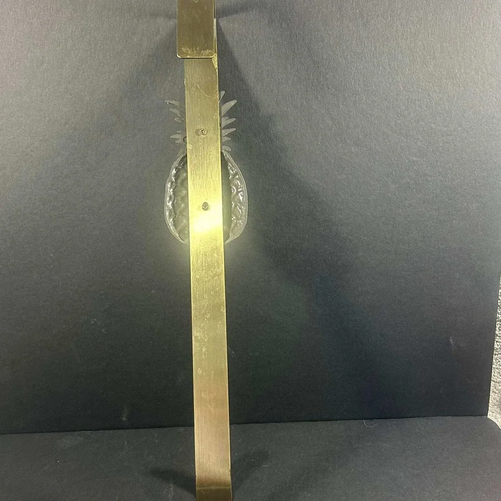 Brass Pineapple Wreath‎ Hanger Gold Hospitality Over Door Home Decor 15